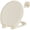 Beige, variant on Angol Shiold Elongated Toilet Seat - Slow Close Hinges, Ergonomic Design with Grip-Tight Bumpers, Safe Easy-Clean PP Material , Fit 18.5" Elongated toilet seat, White