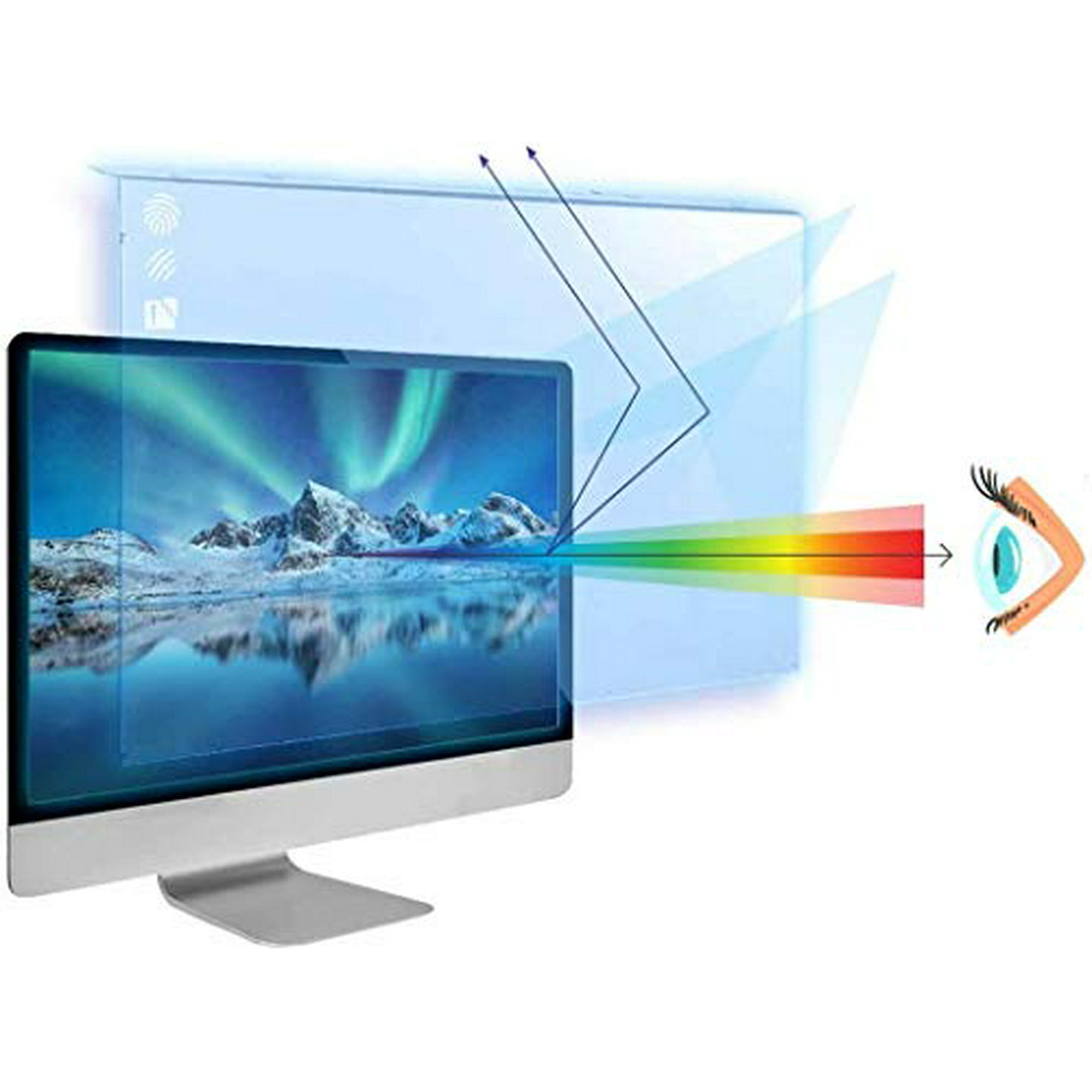 Filtre Anti-Lumière Bleue 27-28 Pouces pour Moniteur d'Ordinateur