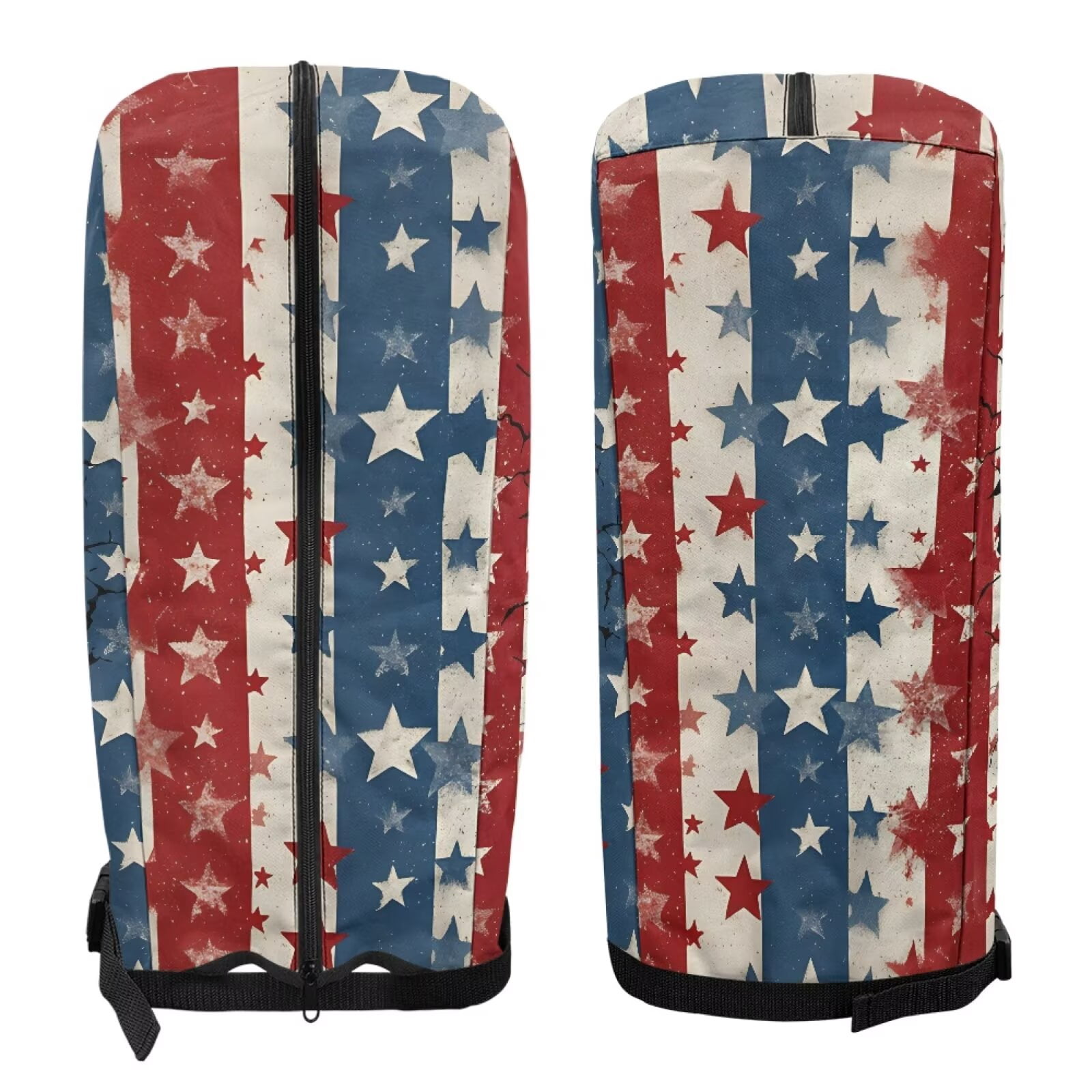 Chririnla Eagle Golf Bag Rain Cover American Flag Waterproof Dustproof Hood with Snap Button & Zipper Universal Fit for Most Tour Bags, Carry Bags, Cart Bags & Stand Bags