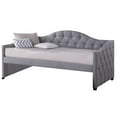 thumbnail image 5 of Ember Interiors Jamie Upholstered Twin Daybed with Trundle, Gray, 5 of 7