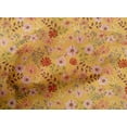 thumbnail image 4 of oneOone Cotton Poplin Yellow Fabric Leaves & Flower Quilting Supplies Print Sewing Fabric By The Yard 56 Inch Wide-2HI, 4 of 4