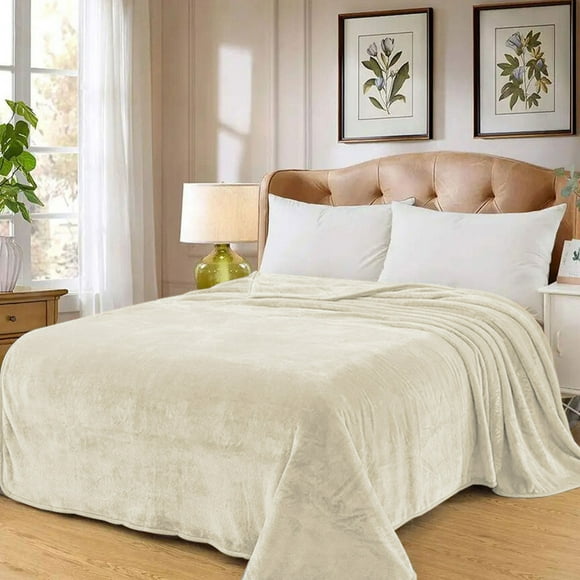 Cobertor Ligero Liso Matrimonial Hotelero Suave Y Calientito. MOD. HUESO