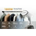 thumbnail image 4 of Dcenta Handheld Steamer for Clothes, 1800W 20s Heat Up Garment Steamer w/ LCD Smart Screen, 300ML Water &Insulation Glove, 2 Steam Options Fabric Steamer, 4 of 10