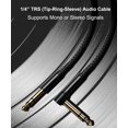 thumbnail image 4 of Cable de instrumentos Elebase TRS de 1/4 pulgadas, 3 m, paquete de 2, 4 of 7