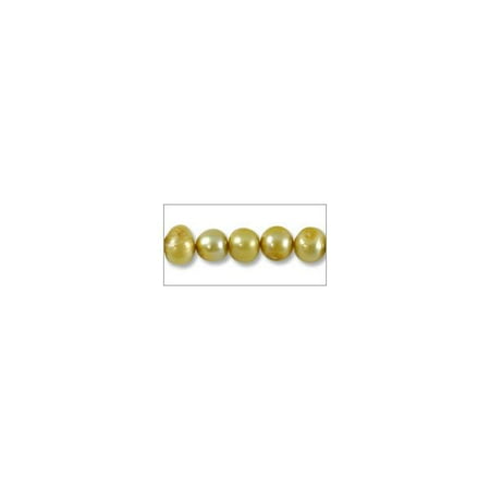 Gold Potato Freshwater Pearls - Freshwater Potato Pearl Muted Gold 4-5mm (16