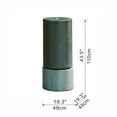 thumbnail image 3 of Sumdeal Modern Industrial Style 44" Tall Green Ribbed Concrete Cylinder Water Fountain & Bird Feeder,Green Base, 3 of 6