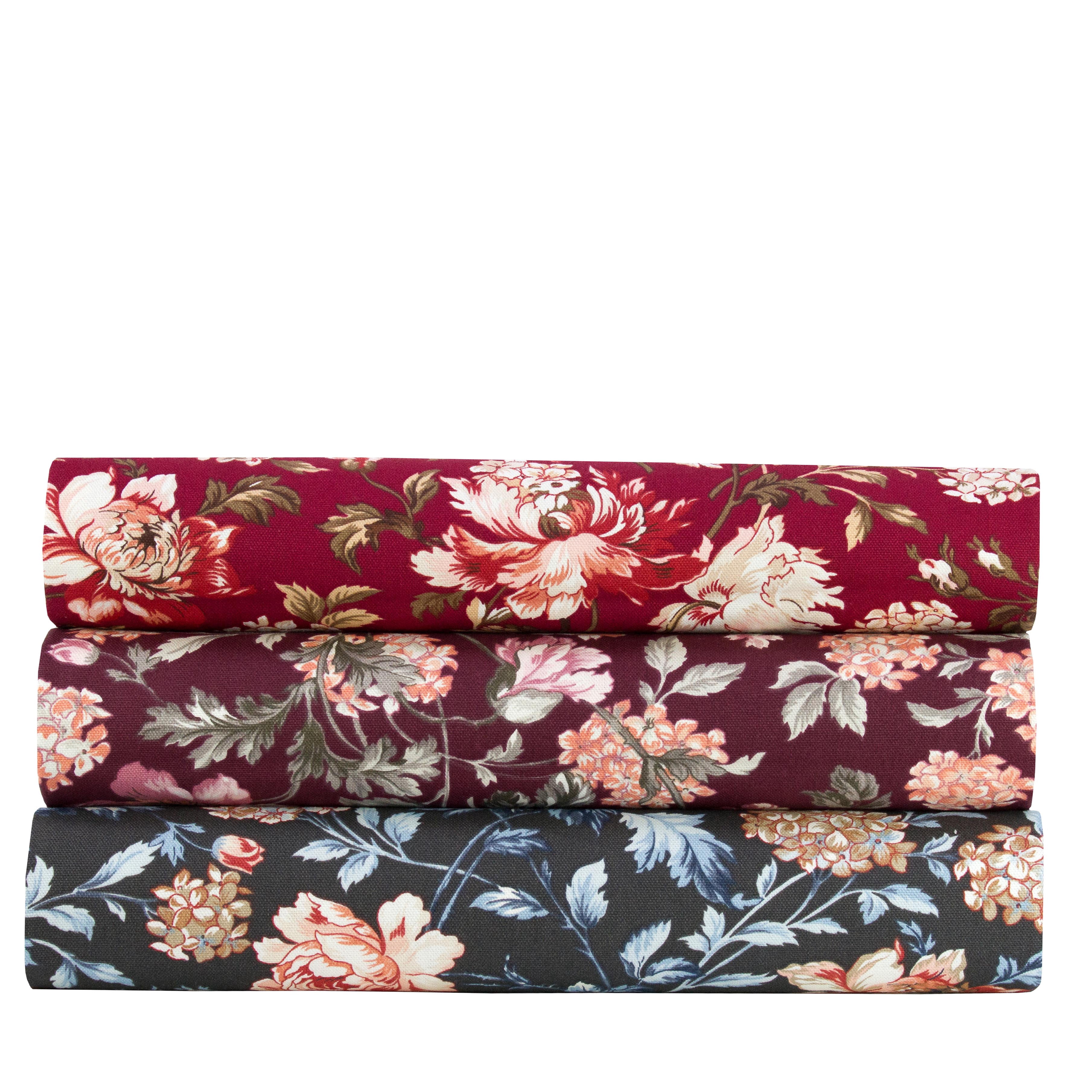 Better Homes & Gardens 54” Width 100% Cotton Fabric, 8 Yard by the Bolt, Traditional Floral Purple