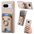 thumbnail image 1 of Case for FOXDOCK Google Pixel 8A , Leather, Bear Ring, Card Holder, 1 of 4