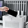 thumbnail image 6 of CIYISON Double-layer Wifi Router Storage Box Desktop Socket Wire Organizer Box, 6 of 16