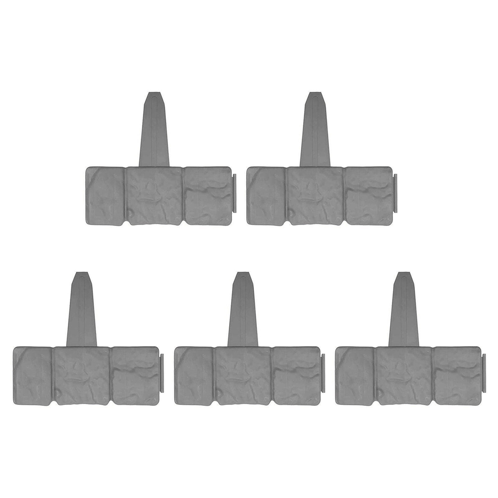 Flexible Garden Fence Panels Garden Edging Border Lawn Fence Plastic Foldable Stitching Gray Lawn Fence Decoration