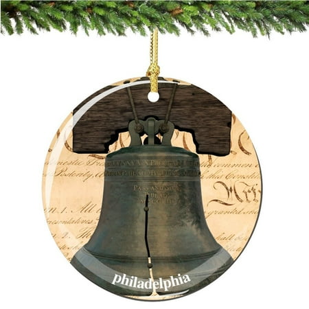 - Philadelphia Liberty Bell Christmas Ornament, Philadelphia Porcelain 2.75