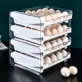thumbnail image 3 of Tipo soporte para huevos para refrigera, de huevos de plástico con tapas, 40 huevos, caja de huevos de mantenimiento fresco, Gloria Estuche de huevo, 3 of 9