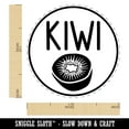 thumbnail image 2 of Kiwi Text with Image Flavor Scent Self-Inking Rubber Stamp Ink Stamper - Black Ink - Medium 1 Inch, 2 of 7