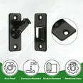 thumbnail image 2 of Uxcell 1-Pack Flip Latch Gate Latch, 1.7 Pulgadas Cerradura de Ángulo Recto de 90 Grados para Puerta de Granero [Negro], 2 of 7