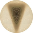 thumbnail image 1 of Ahgly Company Machine Washable Indoor Round Transitional Khaki Gold Area Rugs, 6' Round, 1 of 7