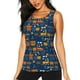 thumbnail image 1 of Balery Funny Steam Train Camiseta sin mangas estampada ligera para mujer, tops de entrenamiento sin mangas, camisetas de yoga transpirables de secado rápido.-X-Large, 1 of 7