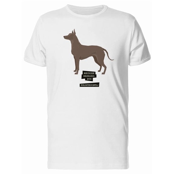 Mexican Hairless Xolo Dog Tee Men's -Image by Shutterstock
