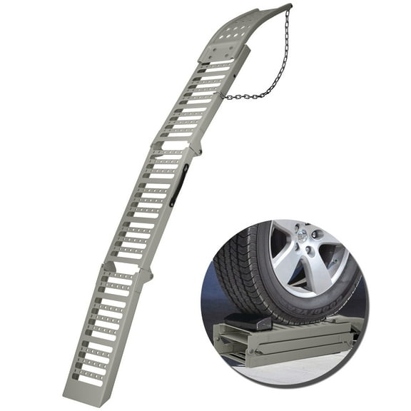 Evcitn Versatile Loading Ramps for Pickup Trucks,77.2"L x 9.8"W 1212 Lbs Truck Ramps,Steel Folding Motorcycle Ramp,Ramps for Lawn Mower,ATV/UTV,Snow Blower,Dirt Bikes,Carts,Trailers(1 pc)