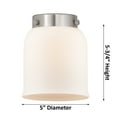 thumbnail image 6 of 916-1W-PC-G54-Innovations Lighting-Bell - 1 Light Wall Sconce In Industrial Style-12 Inches Tall and 5 Inches Wide-Polished Chrome Finish-Seedy Glass, 6 of 6