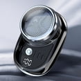 thumbnail image 3 of Men Electric Shaver Battery Display USB Rechargeable Mini Travel Rotary Razor Portable Cordless Hair Beard Trimmer Remover Tool Father Boyfriend Gift, 3 of 8