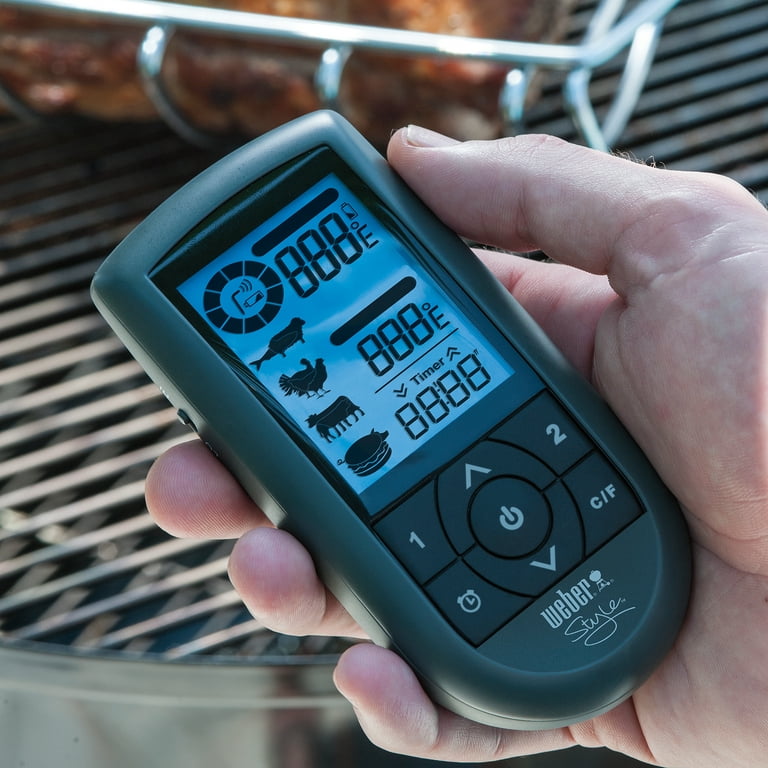 New Weber 6741 Style Dual Probe Wireless BBQ Thermometer w/ 2 probes