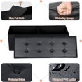 thumbnail image 3 of SUPER DEAL 43 Inch Folding Storage Ottoman , Faux Leather Storage Chest Shoes  with Divider Padded Seat Couch Footrest for Bedroom Entryway, 660 lbs Capacity 43"x 15"x 15", Black, 3 of 7