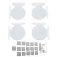 thumbnail image 2 of Estante De Esquina Flotante 4 Piezas Mini Ahorro De Espacio Circular, 2 of 7