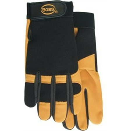

4048L Large Black and Gold Premium Goatskin Boss Guard Gloves