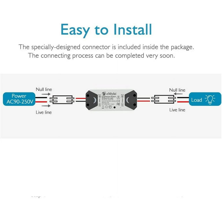 SWITCH & ENERGY 230 V Wi-Fi relay