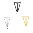 thumbnail image 3 of Cateissary Patas triangulares para muebles, impermeables, para sala de estar, cama, mesa, pies, accesorios de repuesto para el hogar y la Oficina Almacenamiento y organización del hogar Negro Cateissary HA067356-01, 3 of 6