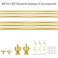 thumbnail image 2 of eTeckram 5/8" Double Curtain Rod with Royale Finials,Gold,84‘’-120‘’, 2 of 6