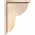 thumbnail image 3 of 5 1/2"W x 12"D x 16"H Crestline Smooth Corbel w/Backplate, Douglas Fir, 3 of 9