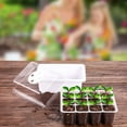 5 Packs Seed Starter Trays Seedling Tray, Humidity Adjustable Kit with