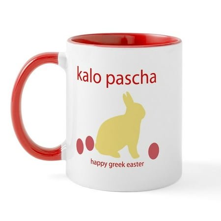 

CafePress - HAPPY GREEK EASTER Mug - 11 oz Ceramic Mug - Novelty Coffee Tea Cup