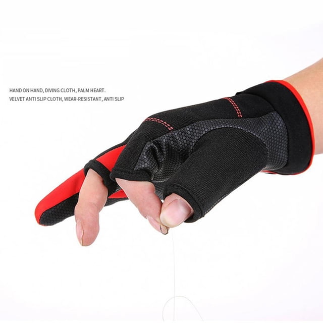 Guantes Hombres Y Mujeres Guantes Cálidos a Prueba para Frío Flexibles 3 para Pesca con Mosca Es , talla inconfundible DYNWAVEMX Guantes de pesca térmicos