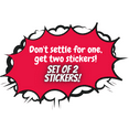 thumbnail image 5 of Set of 2 California Girl Californian Decal Stickers - Full Color and Weatherproof, 5 of 5