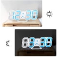 thumbnail image 4 of Wall Clock Digital Alarm Digital Wall Led Number Time Alarm Clock,blue, 4 of 5