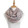 thumbnail image 2 of Pink Woven Threads Women's One Size Acrylic Fashion Infinity Scarf, 2 of 5