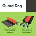 thumbnail image 4 of Checkers 5 Channel Low Profile Drive Over Cable Protector with Built in ADA Compliant Ramp, Heavy Duty Loads up to 68,000 Pounds, Polyurethane Construction, Black/Black, GD5X75-B/B, 4 of 4