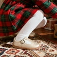 thumbnail image 5 of STQ Toddler Girl Mary Jane Dress Shoes Cute Comfortable School Uniform Shoe for Wedding Party Christmas Birthday Church Non-Slip Wide Toe Box Footwear Fall Gold Toddler 9, 5 of 9