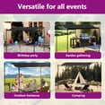 thumbnail image 3 of vidaXL Canopy Gazebo Party Canopy Camping Barbecue Shelter Fabric and Steel, 3 of 8