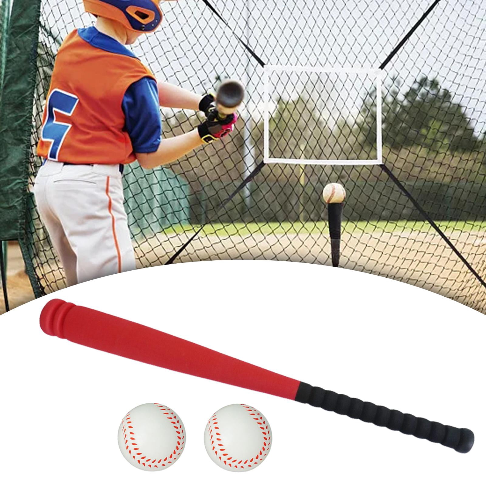 DimyFew Baseball Bats Ball Set for Kids Children Training Secure Batting Skills Toddlers red 64cm