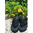 thumbnail image 6 of Cammie L-2155HH Women High Wedge Platform Slides Flip Flop Open Toe Sandal Black 9, 6 of 6