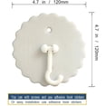 thumbnail image 3 of 3 Set of Ceiling Mosquito Net Hooks, Super Glue, Dome Mosquito Net Hooks; Ceiling Hooks, Bed Canopy Hooks for Home, Easy to Install and Use Bedding Accessories, 3 of 5