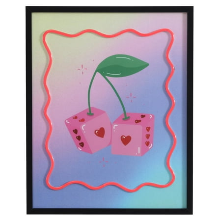 Urban Shop 16" x 20" Light-up Dice Canvas Wall Art