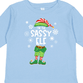 thumbnail image 4 of Inktastic Funny Christmas I'm the Sassy Elf with Shoes and Hat Boys or Girls Long Sleeve Toddler T-Shirt, 4 of 5