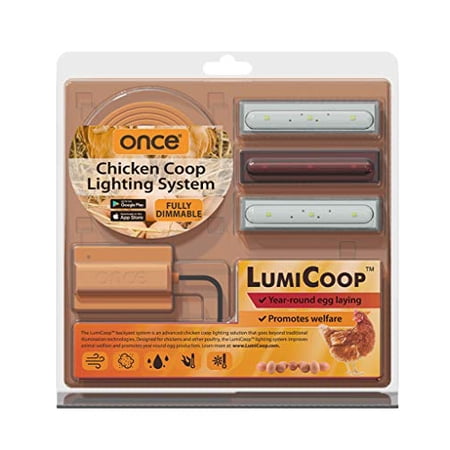 LumiCoop Chicken Coop Lighting System Red Light Wavelength Promotes ...
