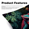 thumbnail image 2 of Chameleon Pillow Covers Inserts, Decorative Pillows, Throw Pillows with Unique Patterns for Home Décor - Set of 2 in 16x16, 18x18, or 20x20 inches, 2 of 6