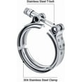 thumbnail image 3 of 3.0 Inch V Band Clamp for Flange Kit Stainless Steel (No flanges), 3 of 9