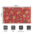 thumbnail image 5 of Red Christmas Gingerbread Man Pattern Door Rugs,Washable Non Slip Door Mats Indoor,Decorative Door Mats,Entry Mat Indoor for Entrance,Bedroom,Kitchen,Bathroom,17"x30", 5 of 6